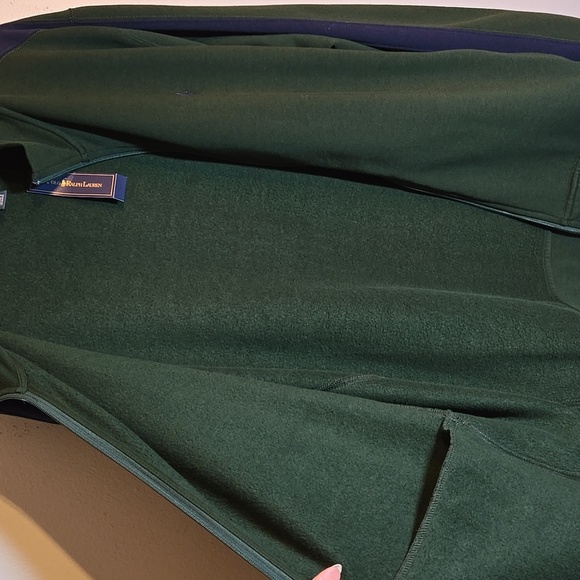 Polo By Ralph Lauren Men's Full Zip Track Performance Jacket Cotton Sweater - Picture 11 of 16